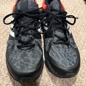 , never worn, black addidas, mens 11